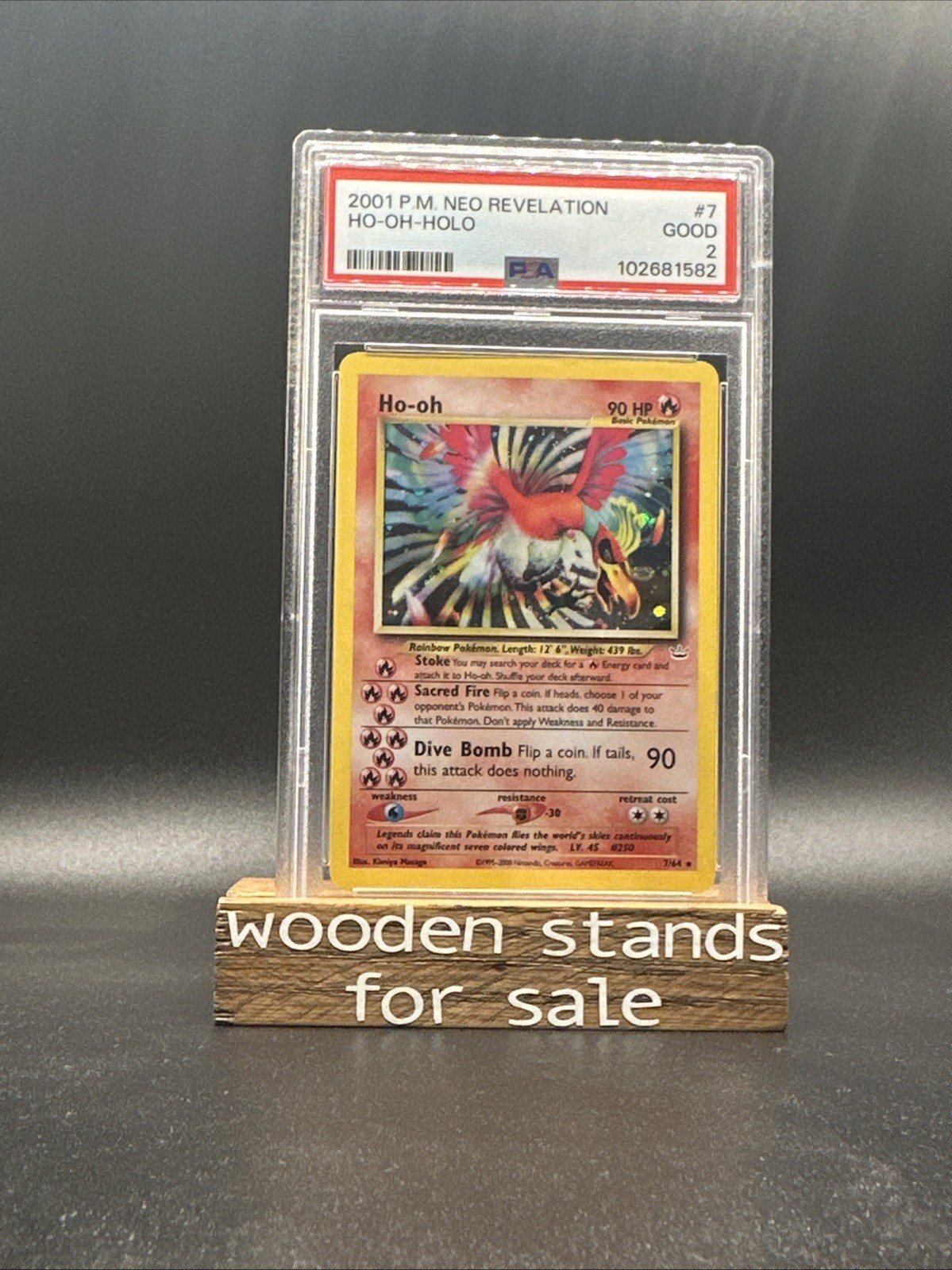Ho-Oh 7/64 - Neo Revelation *PSA 2 - VG* Holo Rare Pokemon Card – Photo 1