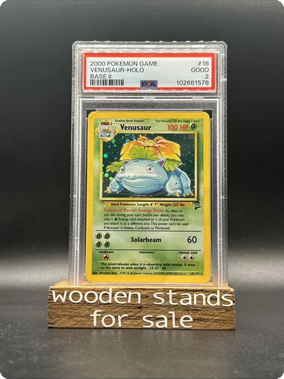 PSA 2 Venusaur 18/130 Holo Rare Base Set 2 Pokemon Card